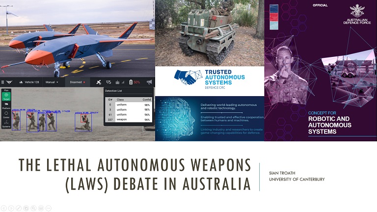 The lethal autonomous weapons debate in Australia